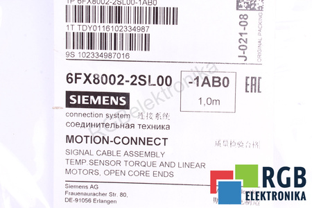 CAVO 6FX8002-2SL00-1AB0 SIEMENS 1M