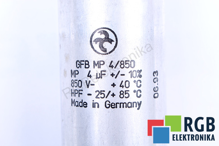 CONDENSATORE GFPMP4/850 4UF, 850V