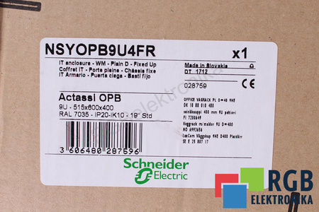 NSYOPB9U4FR SCHNEIDER ELECTRIC IP20 CUSTODIA