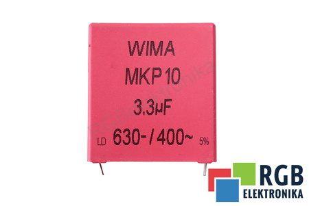 CONDENSATORE MKP1J043307H00JSSD WIMA MKP10, 3.3UF, 630/400V