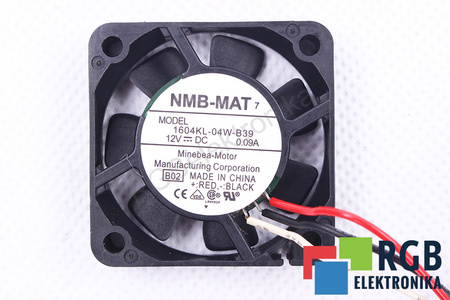 1604KL-04W-B39 NMB TECHNOLOGIES B02 40X40X10MM, 12V, 0.09A VENTILATORE