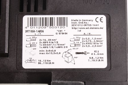 3RT1054-1AB36 SIEMENS SIRIUS 24V CONTATTORE
