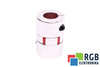 YH10-46-24-24-70 D=46MM D1=D2=24MM L=70MM ALUMINIUM GIUNTO ELASTICO A GRIFFE