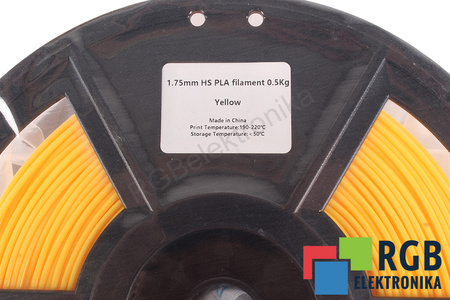1,75MM HS PLA FILAMENT 0.5KG YELLOW FLASHFORGE DIMENSIONE ESTERNA DELLA BOBINA 180MM, DIMENSIONE INTERNA DELLA BOBINA 50MM, LARGHEZZA DELLA BOBINA 45MM