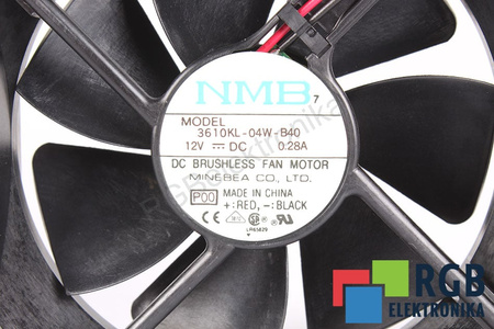 3610KL-04W-B40 NMB TECHNOLOGIES 92X92X25MM, 12V, 0.28A VENTILATORE