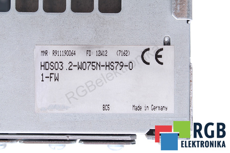 HDS03.2-W075N-HS79-01-FW BOSCH REXROTH R911190064 SENZA COPERTURA