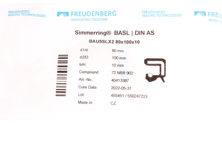 BAU5SLX2 FREUDENBERG 72NBR902 PARAOLIO
