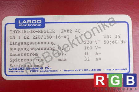 GN1DZ-4Q80 LABOD ELECTRONIC GN1DZ220/160-16-4Q THYRISTOR REGLER