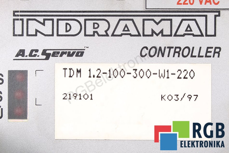 TDM1.2-100-300-W1-220 INDRAMAT AC SERVO CONTROLLER