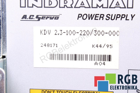 KDV2.3-100-220/300-000 INDRAMAT POWER SUPPLY R911248171