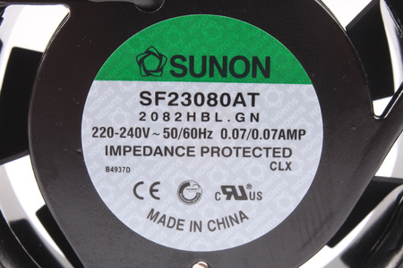 SF23080AT2082HB SUNON 80X80X25MM, 230V, 0.07A VENTILATORE