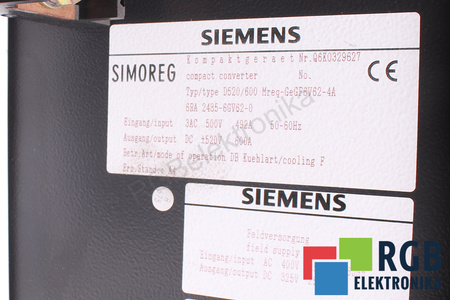 6RA2485-6GV62-0 SIEMENS SIMOREG K D520/600