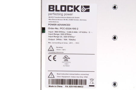 PCC-0324-100-2 BLOCK ALIMENTATORE A COMMUTAZIONE (SMPS)