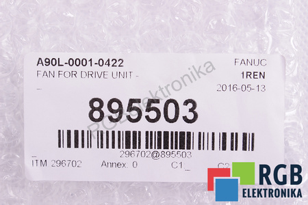 A90L-0001-0422 FANUC 3106KL-05W-B59 80X80X15, 24V VENTILATORE