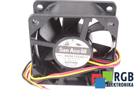 9S0612S4011 SANYO DENKI 60X60X25MM, 12V, 0.2A VENTILATORE