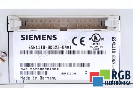 6SN1118-0DG23-0AA1 SIEMENS SIMODRIVE 611-D VERSION C
