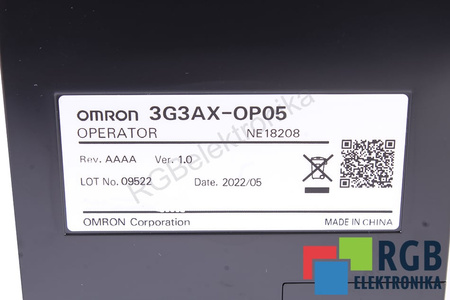 3G3AX-OP05 OMRON PANNELLO DI CONTROLLO E COMANDO
