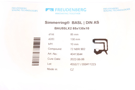 85X130X10 BAU5SLX2 FREUDENBERG PARAOLIO