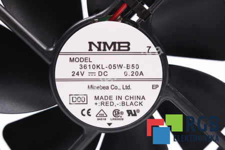 3610KL-05W-B50 MINEBEA 92X92X25MM, 24V, 0.2A VENTILATORE