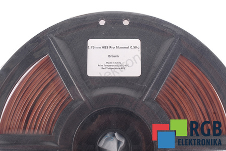 1,75MM ABS PRO FILAMENT 0.5KG BROWN FLASHFORGE DIMENSIONE ESTERNA DELLA BOBINA 180MM, DIMENSIONE INTERNA DELLA BOBINA 50MM, LARGHEZZA DELLA BOBINA 45MM