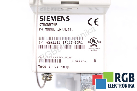 6SN1113-1AB01-0BA1 SIEMENS SIMODRIVE 611 VERSION B PW-MODUL