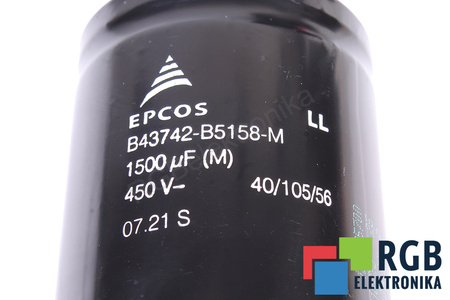 CONDENSATORE B43742-B5158-M EPCOS 1500UF, 450V
