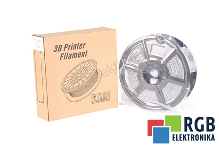 1,75MM METAL FILAMENT 0.5KG ALUMINIUM FLASHFORGE DIMENSIONE ESTERNA DELLA BOBINA 180MM, DIMENSIONE INTERNA DELLA BOBINA 50MM, LARGHEZZA DELLA BOBINA 45MM