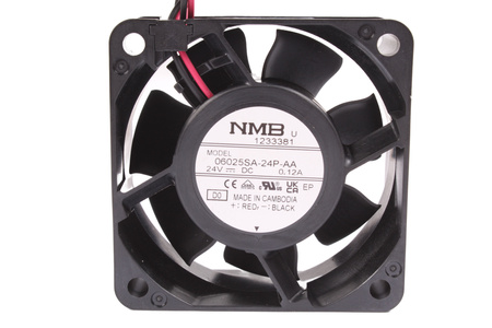 06025SA-24P-AA NMB TECHNOLOGIES RICAMBIO PER 2410ML-05W-B50 60X60X25MM, 24V, 0.12A VENTILATORE