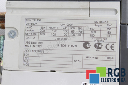 T4L250 ABB 1SDA054070R1 SEZIONATORE