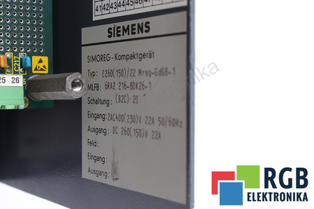 6RA2216-8DK26-1 SIEMENS SIMOREG MREQ-GDG8-1 E260(150)/22