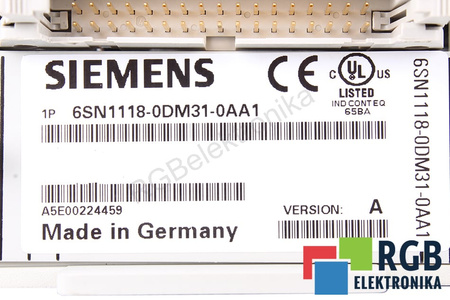 6SN1118-0DM31-0AA1 SIEMENS SIMODRIVE 611