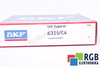 6315/C4 SKF 9000RPM, 5600RPM, 75X160X37 119KN, 76.5KN CUSCINETTO