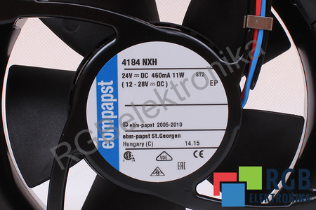4184NXH EBM PAPST 120X120X38MM 11W 24V, 0.46A VENTILATORE