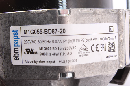 M1G055BD8720 EBM PAPST MOTORE