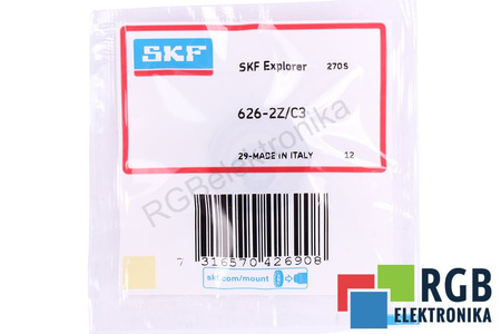 626-2Z/C3 SKF 6X19X6 CUSCINETTO A SFERE A CONTATTO OBLIQUO