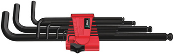 ASSORTIMENTO DI CHIAVI A L, METRICHE, BLACKLASER, 9 PEZZI 05022086001 WERA 950/9 HEX-PLUS 6