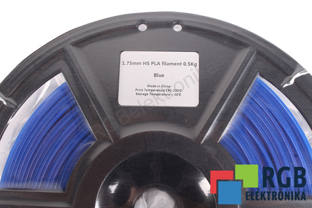 1,75MM HS PLA FILAMENT 0.5KG BLUE FLASHFORGE DIMENSIONE ESTERNA DELLA BOBINA 180MM, DIMENSIONE INTERNA DELLA BOBINA 50MM, LARGHEZZA DELLA BOBINA 45MM