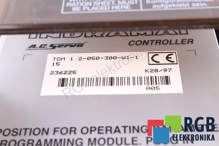 TDM1.2-050-300-W1-1 INDRAMAT AC SERVO CONTROLLER R911236225