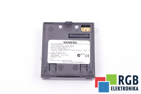 6SE6400-0BP00-0AA0 SIEMENS MICROMASTER 4 PANNELLO DI CONTROLLO E COMANDO