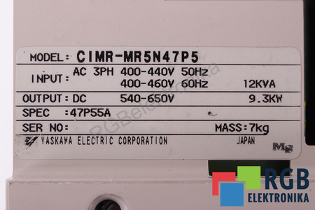 CIMR-MR5N47P5 YASKAWA SERVOPACK