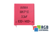 CONDENSATORE MKP1J043307H00JSSD WIMA MKP10, 3.3UF, 630/400V