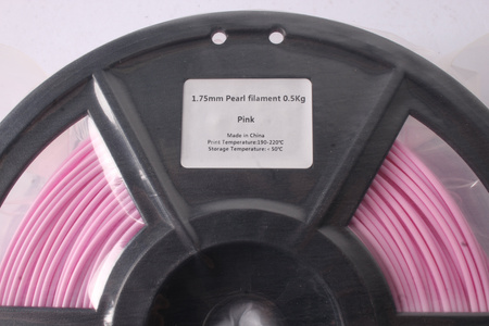 1,75MM PEARL FILAMENT 0.5KG PINK FLASHFORGE DIMENSIONE ESTERNA DELLA BOBINA 180MM, DIMENSIONE INTERNA DELLA BOBINA 50MM, LARGHEZZA DELLA BOBINA 45MM
