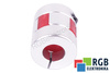YH10-25-8-12-30 D=25MM D1/D=8/12MM L=30MM ALUMINIUM GIUNTO ELASTICO A GRIFFE