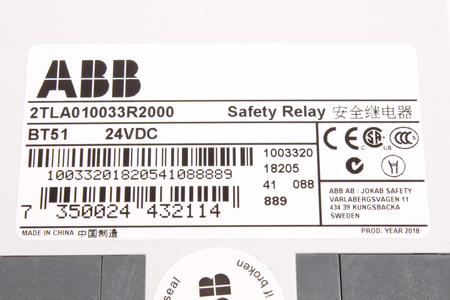 BT51 ABB 2TLA010033R2000 RELE DI SICUREZZA