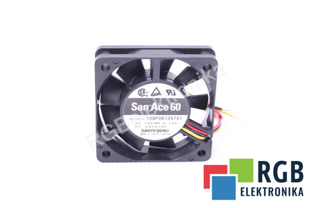 109P0612S701 SANYO DENKI 60X60X15MM, 12V, 0.15A VENTILATORE