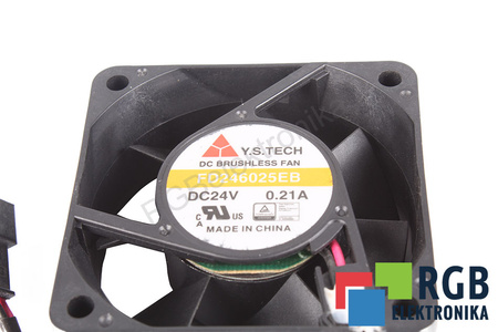 FD246025EB Y.S.TECH 60X60X25MM, 24V, 0.21A VENTILATORE
