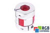 YH10-25-8-12-30 D=25MM D1/D=8/12MM L=30MM ALUMINIUM GIUNTO ELASTICO A GRIFFE