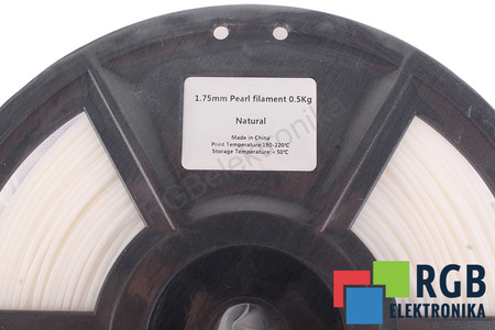 1,75MM PEARL FILAMENT 0.5KG NATURAL FLASHFORGE DIMENSIONE ESTERNA DELLA BOBINA 180MM, DIMENSIONE INTERNA DELLA BOBINA 50MM, LARGHEZZA DELLA BOBINA 45MM