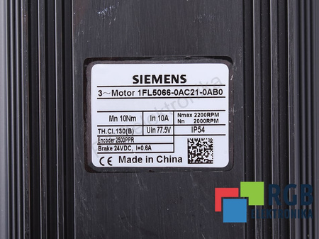 1FL5066-0AC21-0AB0 SIEMENS SIMOTICS S 1FL5