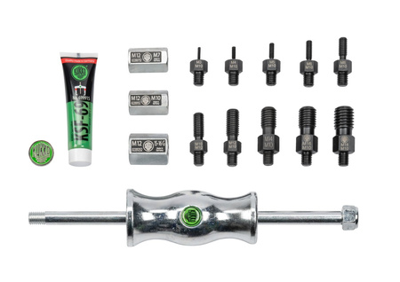 SET DI ESTRATTORI PER LINGUETTE E SPINE DI CENTRAGGIO 223-K KUKKO M 3 / -4 / -5 / -6 / -8 / -10 / -12 / -14 / M 16 / M 18